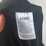 Nookie Rose Ruched Midi Bodycon Dress in Black Size Small Gently Used Photo 5