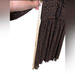 ZARA  Brown Animal Print Long Sleeve Dress,size S oversized, 100% Polyester Photo 8