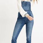 Madewell  Skinny Denim‎ Overalls in Jansing Wash Medium Blue Size Small Photo 0