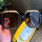 Swavorski Authentic SWAROVSKI 53mm crystals geometric square sunglasses Photo 2