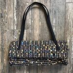 Vintage Far Nine multi pocket color flecked tweed clutch purse bag Photo 7