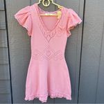 Love Shack Fancy  Fresno Crochet Knit Strawberry Mini Dress Photo 1