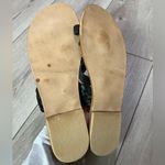 La Perla  Mexicana Black Woven Leather Criss Cross Strap Flat Sandal- Size 29 Photo 2