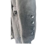 Torrid  14-16 1X Cropped Trench Coat Jacket Wool Tie Waist Wrap Black Womens Photo 9