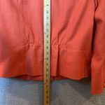 Talbots Blazer Suit Jacket Women 8 Light Pink Salmon 100% Cotton Professional Photo 6
