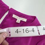 Skies Are Blue Anthropologie  Shirt Womens XS Pink‎ Short Sleeve Top Blouse Photo 2