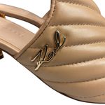 Karl Lagerfeld  Paris Women's Henley Leather Round Toe Slip On Mules Size 6 NWT Photo 2