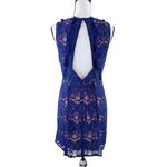 Anthropologie Foxiedox Blue Crochet Lace Backless Dress Women’s Small NWT Photo 2