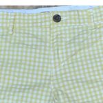 Old Navy Yellow & White Gingham Print Mid Rise Chino Short Pockets Shorts Size 6 Photo 3