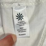 Athleta White Half Zip Running Long Sleeve Thumbs Holes Active Top Medium Photo 7