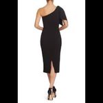 Dress the Population  NWT Tiffany 1 shoulder black midi dress size small Photo 2