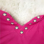 FANM MON Amarya Pink One Shoulder Dress Long Sleeve Cutout Embroidered XS‎ New Photo 7