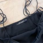 Motel Rocks Motel Black Silky Slip Dress with Spaghetti Straps Sz Small Photo 2