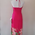 Sequin Hearts  red floral maxi dress size small Photo 3