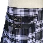 No Boundaries  Juniors M 7-9 black and white plaid school girl mini skirt Photo 3