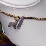 Natural Stone Carved Animal Totem Fetish Heishi Necklace Brown Photo 5