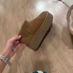 UGG  Brown Ankle Boots with Fur Lining Photo 2