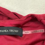 Ivanka Trump  Wine Red Crepe Flutter Midi Sleeveless Lined Formal Dress Women’s M Photo 7