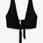 ZARA Linen Halter Top NWT Photo 0