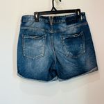 ZARA  denim jean bermuda shorts distressed size 8 Photo 4
