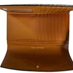 Michael Kors Studded Jet Set Travel Continental Wallet Brown MK Logo Photo 4