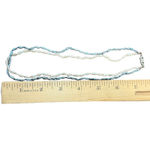 Vintage Beaded Necklaces White Blue Purple Green Blue Bangle Bracelet 4 Pieces Photo 14