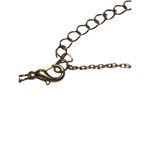 Gold Tone Anklet Bracelet Pineapple Charm Clear Rhinestones Adj 10.25" Swingers Photo 2