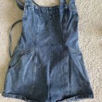 Blue Blush Denim Romper Photo 3