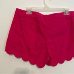 J.Crew Factory 4" Linen Cotton Scalloped Hem Short Solid Pink Preppy Shorts 8 Photo 13