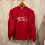 Jerzees Vintage 80s-90s red Ohio State Buckeyes embroidered logo sweatshirt Photo 3