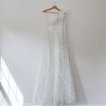 Mac Duggal Sheer Hand Embellished Tulle Overlay One Shoulder A Line 20389 Dress Photo 8