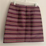 Loft Ann Taylor Metallic Multi Print Pencil Skirt Work Career Office Bu… Photo 6
