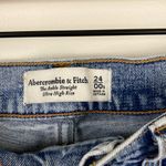 Abercrombie & Fitch  Ankle Straight Jeans High Rise Patchwork Women’s 24 Short Photo 6