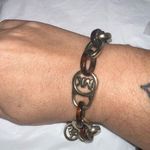 Michael Kors  Tortoise Shell and Gold Tone Link Toggle Closure Bracelet/Anklet 10 Photo 1