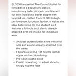 Ladies Dansoft I| Split Sole Ballet Shoes slippers pink size 5.5 NWT in the box Photo 9