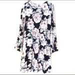 Karen Kane  multicolor floral long-sleeve A-line dress Photo 4