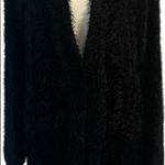 Black Rivet  Women's Fuzzy Black Cardigan Photo 0