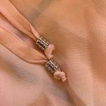 Gypsy 05  100% Silk Ombre Dip Pink Blue Boho Midi Dress Size Small Summer Beach Photo 4