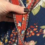 Farm Rio  for Anthropologie Estelle Floral Jersey Romper Vacation Jersey Travel M Photo 2