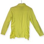 Neon Buddha women's medium yellow button up light weight jacket sweater top long Photo 2