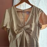 Show Me Your Mumu Rome Twist Gown True Gold Luxe Satin Maxi Dress NWT Size XS Photo 3