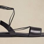 Banana Republic New Genuine Leather Lace Up Flat Sandals Sz 6 Summer Shoe Photo 9