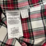 Brooks Brothers  Womens Button Up Shirt 4 Red Fleece Plaid Top Long Sleeve Cotton Photo 6
