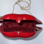 Lucite PVC Red Lip Clutch Shoulder Crossbody‎ Messenger Bag Photo 5