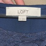 Ann Taylor Women’s Loft Navy Sleeveless Blouse workwear business casual spring Photo 3