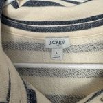 J.Crew   Striped Collared Terry Sweatshirt 100% cotton size L Photo 2