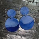 •The Blues• Clay Earrings Blue Photo 0