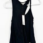 Et Ochs Mimi Black Overlay Jersey Cut Out Sleeveless Tank Top Size S NWT Photo 1