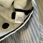 Pendleton  100% cotton black-and-white polkadot cardigan with 3/4 long sleeves L Photo 4