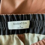 Babaton  Zedel Brown Vegan Leather Joggers, Size Small Photo 6